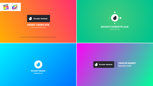 VideoHive Colorful Logo Reveals | FCPX 38105423