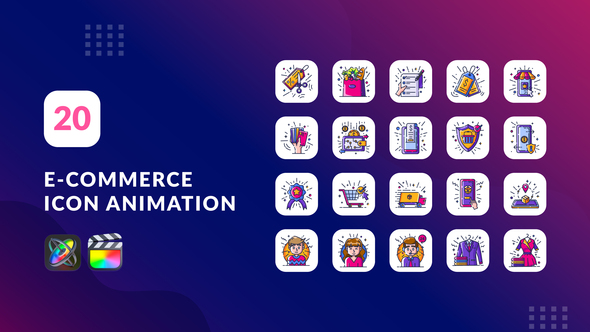 VideoHive E-Commerce Animation Icons | Final Cut Pro & Apple Motion 38001097