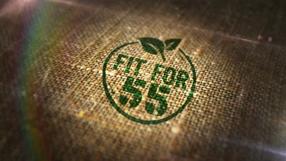 VideoHive Fit for 55 sign stamp on linen sack loop 38865737