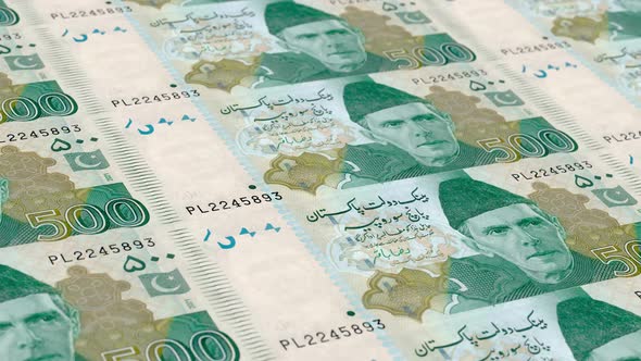 VideoHive Five Hundred Rupee Note Bill Pakistan Infinite Loop 4K Resolution 38932313