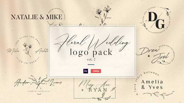 VideoHive Floral Wedding Logo Vol. 2 38231388