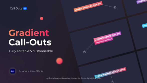 VideoHive Gradient Call Outs 38197109