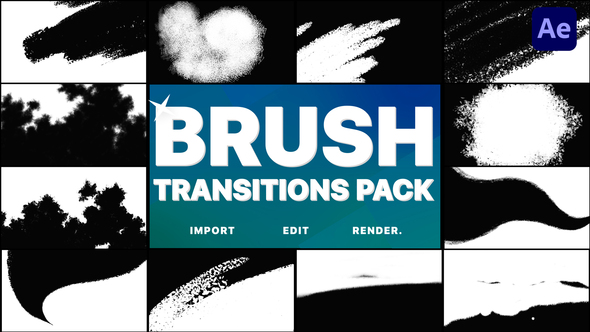 VideoHive Hand-Drawn Brush Transitions | After Effects 37355296