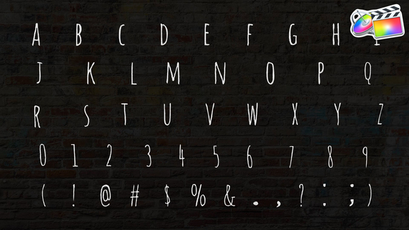 VideoHive Hand-Drawn Scribble Alphabet | FCPX 38048471