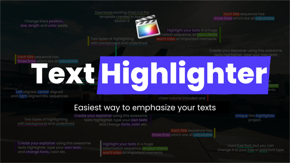 VideoHive Highlight Texts - Explainer 37578065