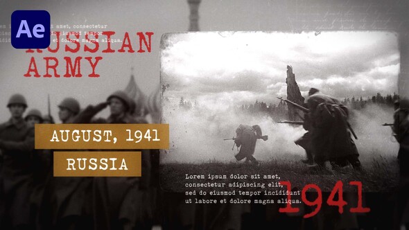 VideoHive Historical Slideshow | Wolrd War | Vintage Documentary 37335246