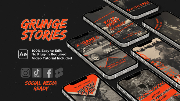 VideoHive Instagram Stories / Grunge Stories 38275334
