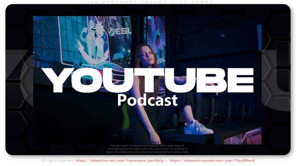 VideoHive Live Streamer Trendy Vlog Promo 37242165