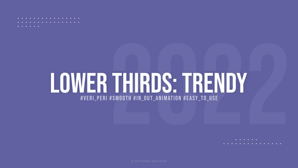 VideoHive Lower Thirds: Trendy (FCPX) 35912232