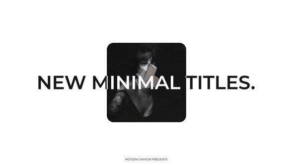 VideoHive Minimal Titles. 37503952