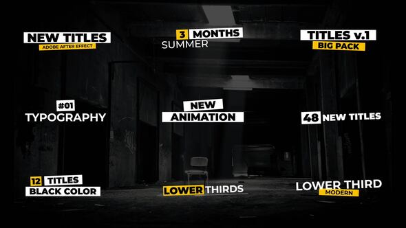 VideoHive Modern Titles | After Effects 37460206