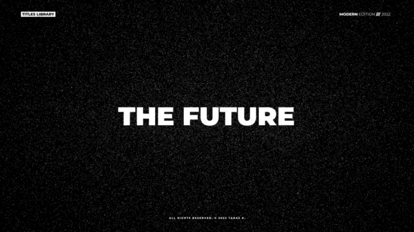 VideoHive Modern Typography Titles | After Effetcs 38107222