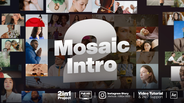VideoHive Mosaic Intro 2 37285873