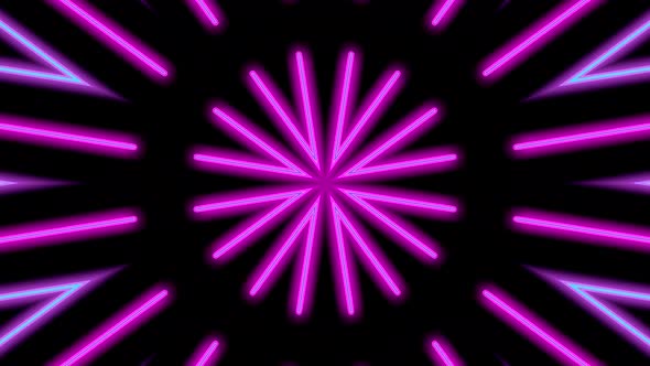 VideoHive Neon Lights Kaleida Animation 38960678