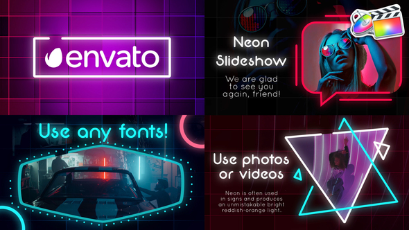 VideoHive Neon Slideshow for FCPX 38414440