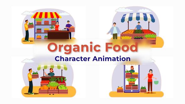 VideoHive Organic Food Explainer Animation Scene 38196025