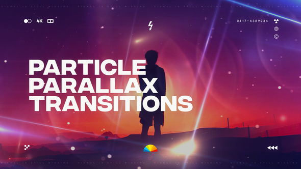 VideoHive Parallax Particle Transitions 38886214
