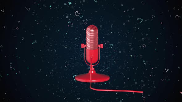 VideoHive Particle Obkect Microphone 02 38972688