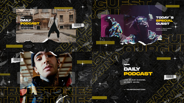VideoHive Podcast Opener / Urban Hip Hop Promo / Dynamic Music Talkshow / Youtube Vlog Intro 37222710