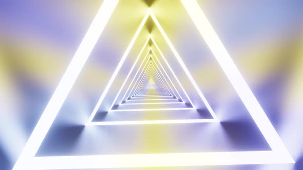 VideoHive Rotated Triangle Tunnel With Smooth Lights Vj Loop Background 4K 38931612