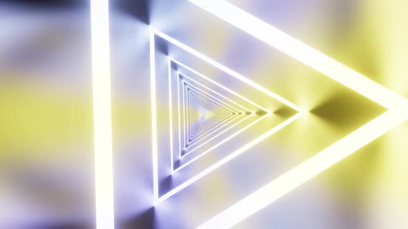 VideoHive Rotated Triangle Tunnel With Smooth Lights Vj Loop Background HD 38931618