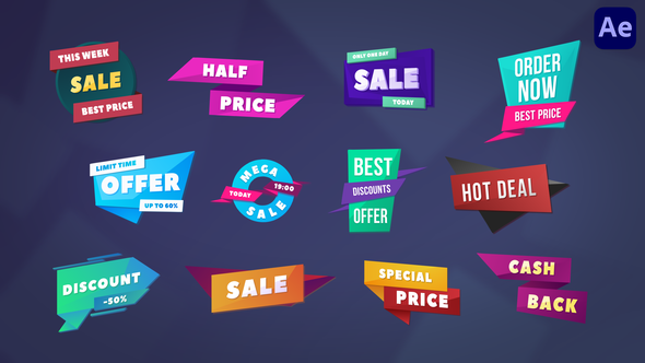 VideoHive Sale Badges [After Effects] 38170670