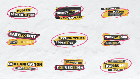 VideoHive Scotch Tape Titles 37891963