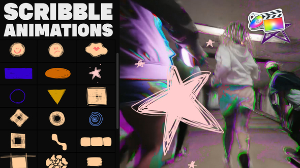 VideoHive Scribble Elements And Transitions for FCPX 38034151