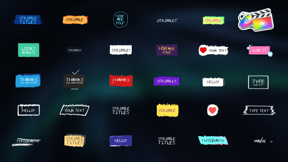 VideoHive Scribble Titles | FCPX 38020974