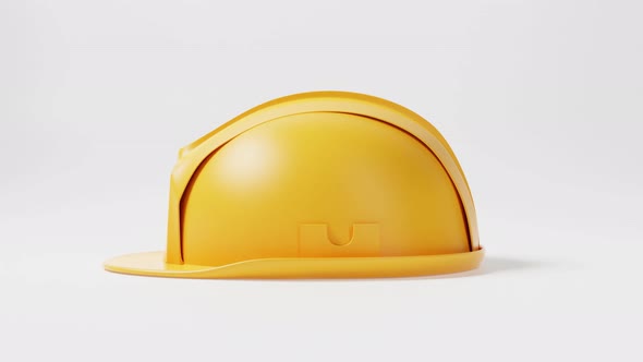 VideoHive Seamless looping yellow hardhat construction helmet motion 38960489