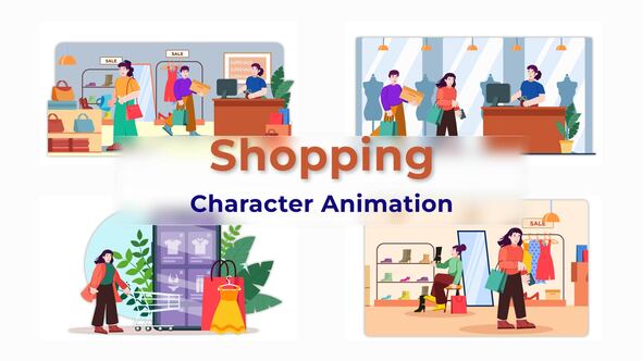 VideoHive Shopping Explainer Animation Scene 38196307