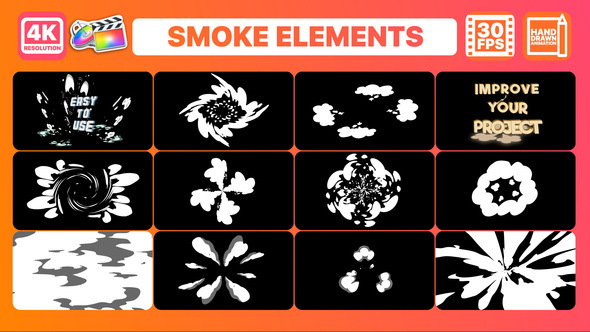 VideoHive Smoke Elements and Titles for FCPX 37480729