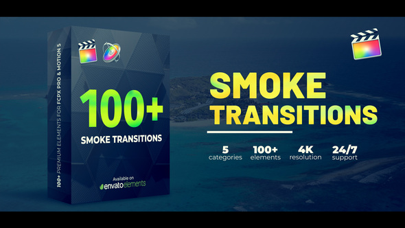 VideoHive Smoke Transitions | FCPX 38620092