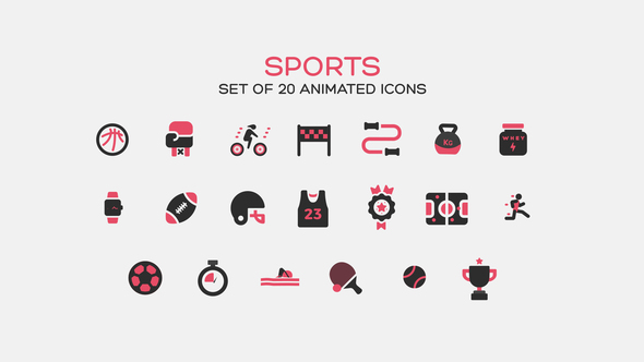 VideoHive Sports Icons 37321270