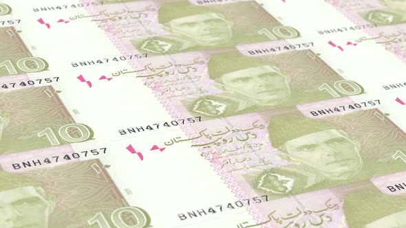 VideoHive Ten Rupee Note Bill Pakistan Infinite Loop 4K Resolution 38932311