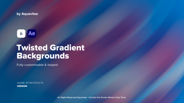 VideoHive Twisted Gradient Backgrounds 37214950