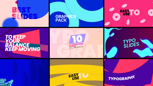 VideoHive Typography Slides Pack 38179856