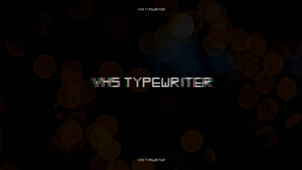 VideoHive VHS Typewriter Titles 38231858