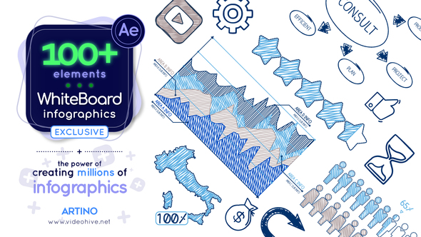 VideoHive Whiteboard Infographic 35615270