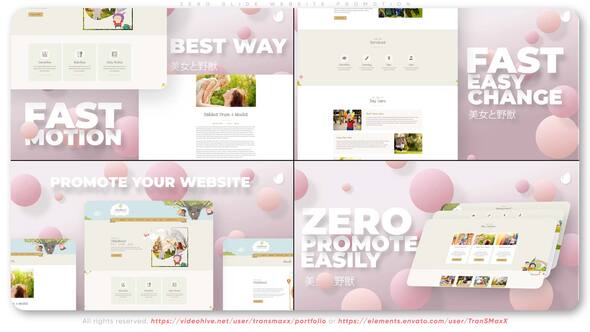 VideoHive Zero Glide Website Promotion 37291939
