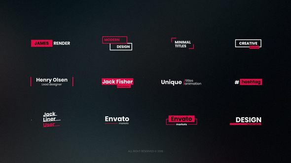 VideoHive 20 Simple Titles 22793851