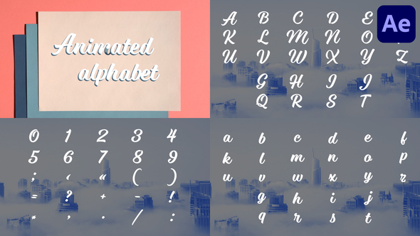 VideoHive Animated Alphabet | After Effects 36684449