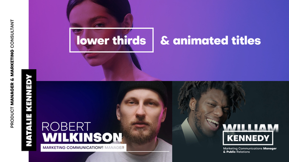 VideoHive Animated Titles and Lower Thirds 36612233