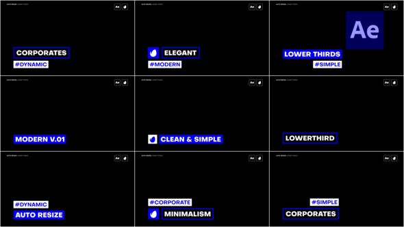 VideoHive Auto Resize Lower Thirds 36672384