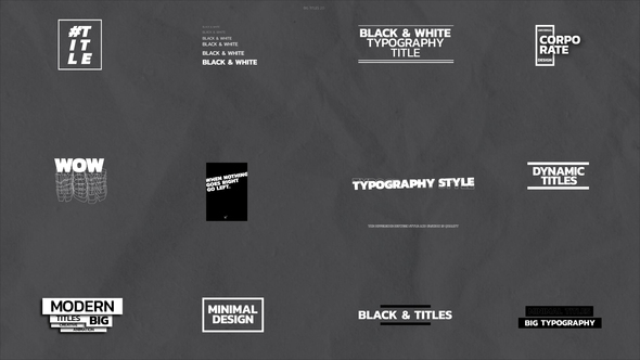 VideoHive Big Titles 39634924