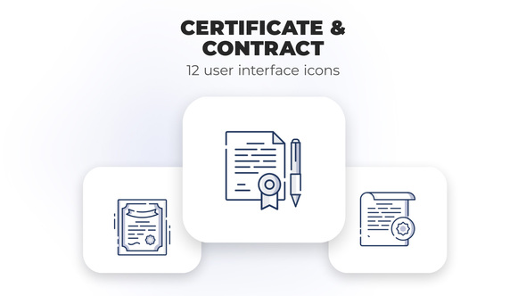 VideoHive Certificate & Contract- user interface icons 39695461