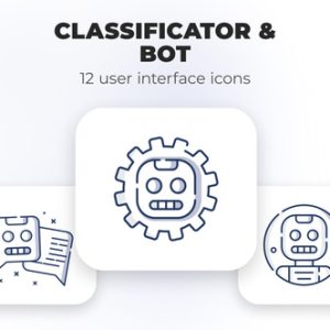 Classificator and amp; Bot- user interface icons