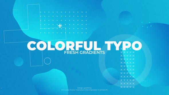 VideoHive Color Gradient Typo 39596697