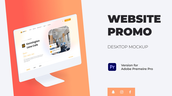 VideoHive Colorful Website Promo - Desktop Mockup 36655893