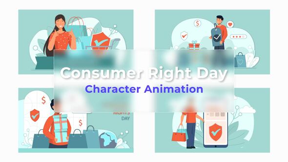 VideoHive Consumer Right Day Scene Animation Pack 36720217